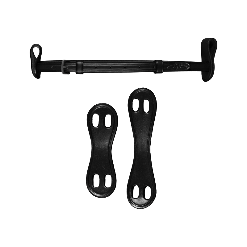 Dyon - Noseband 1/2 2 attaches amovibles New English Collection noir | - Ohlala