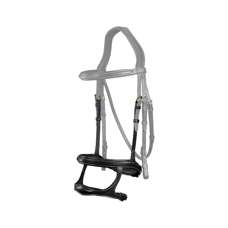 Dyon - Double muserolle D Collection noir | - Ohlala