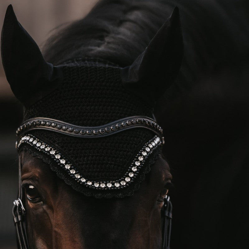 Dyon - Frontal en V Swarovski noir New English Collection noir | - Ohlala