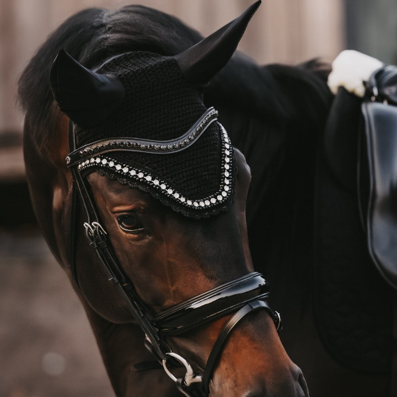 Dyon - Frontal en V Swarovski noir New English Collection noir | - Ohlala