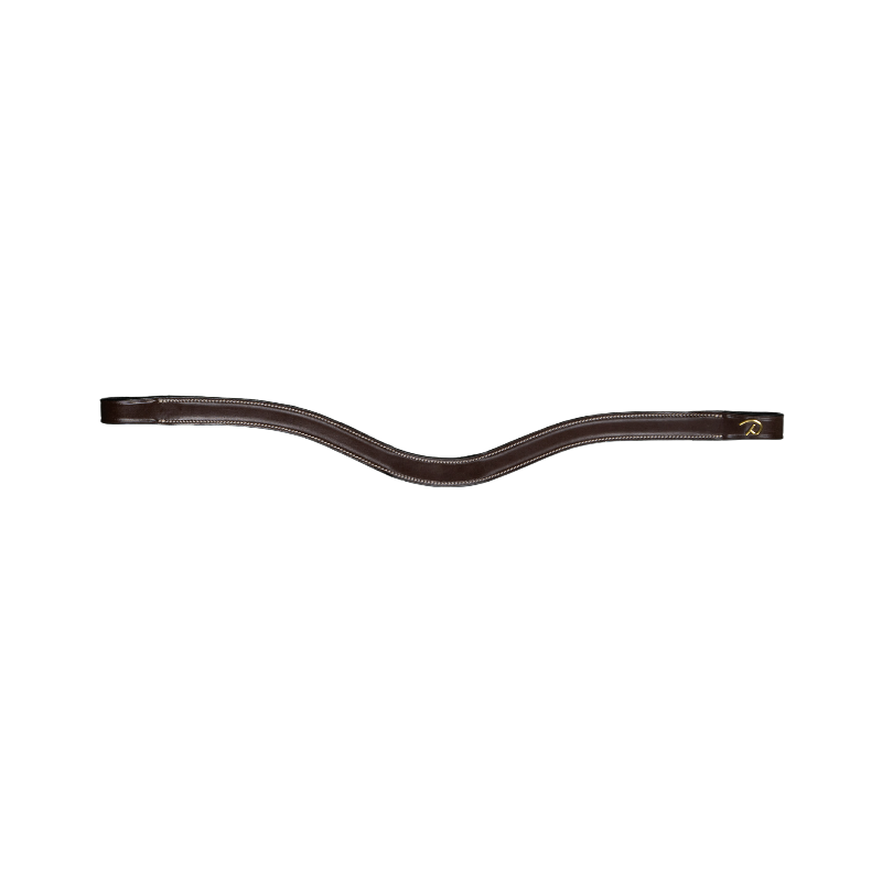 Dyon - Frontal en V cuir plat D Collection marron | - Ohlala