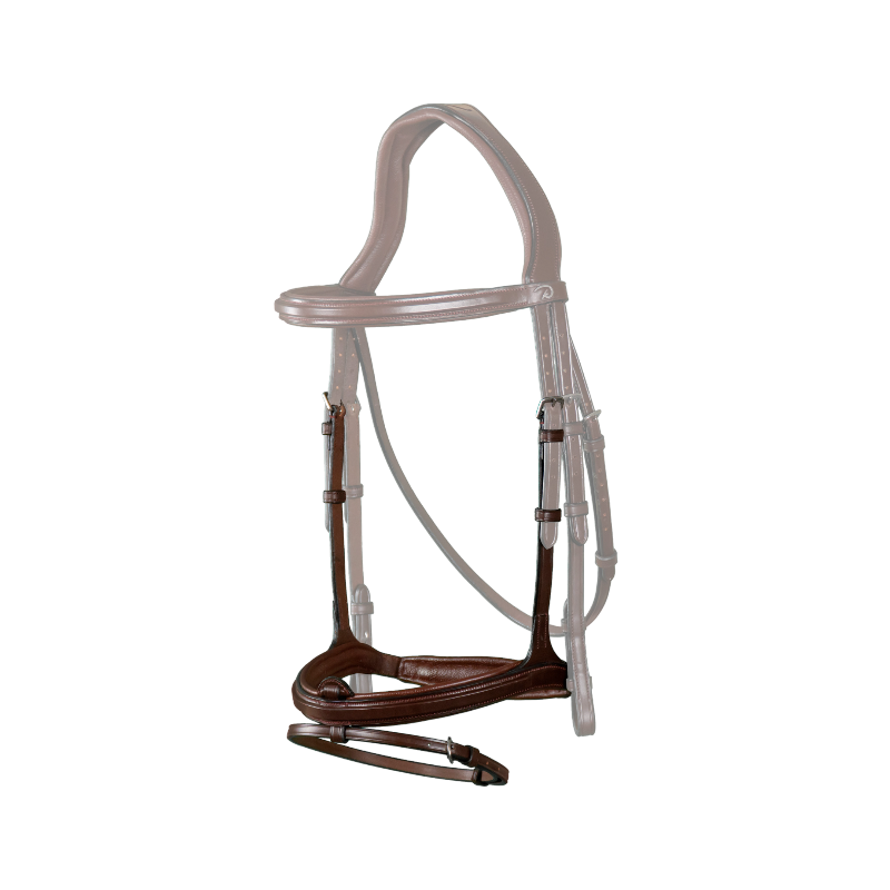 Dyon - Muserolle combinée New English Collection brun | - Ohlala