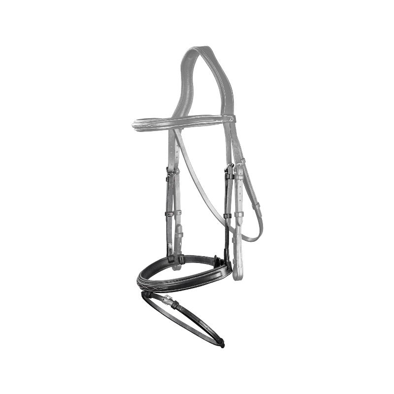 Dyon - Muserolle combinée US Collection noir | - Ohlala