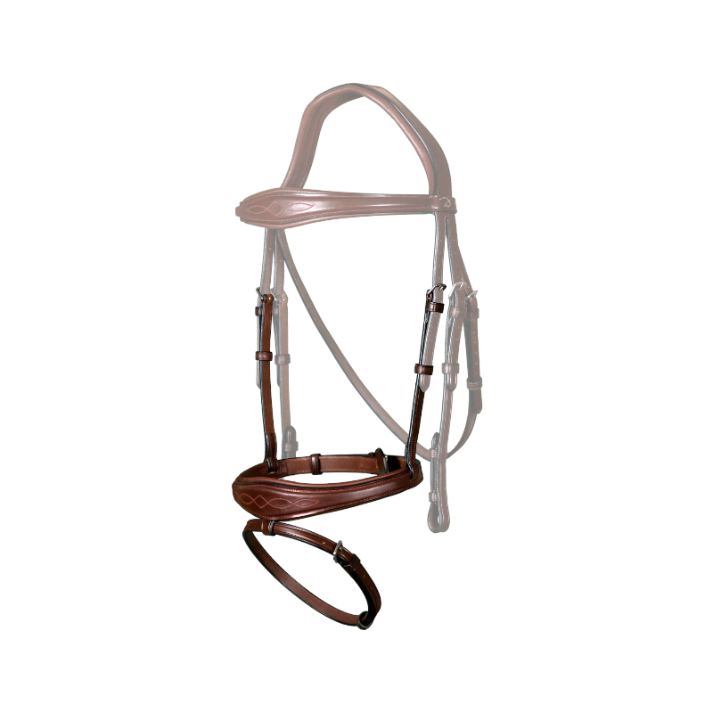 Dyon - Muserolle combinée anatomique New English Collection brun | - Ohlala