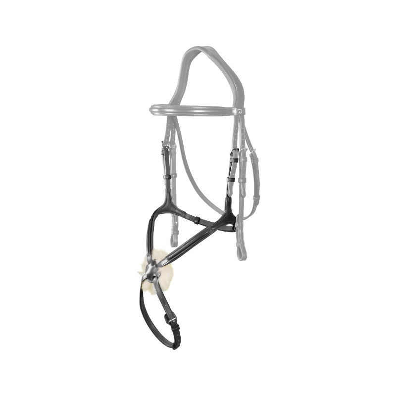 Dyon - Muserolle croisée New English Collection noir | - Ohlala