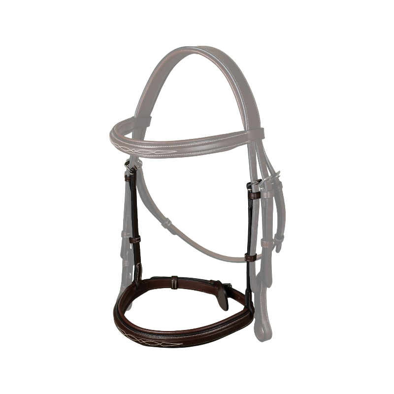 Dyon - Muserolle française US Collection marron | - Ohlala