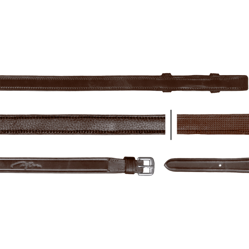 Dyon - Rênes hunter 5/8 New English Collection brun | - Ohlala