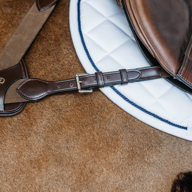 Dyon - Collier de chasse 5 points élastique New English Collection marron | - Ohlala