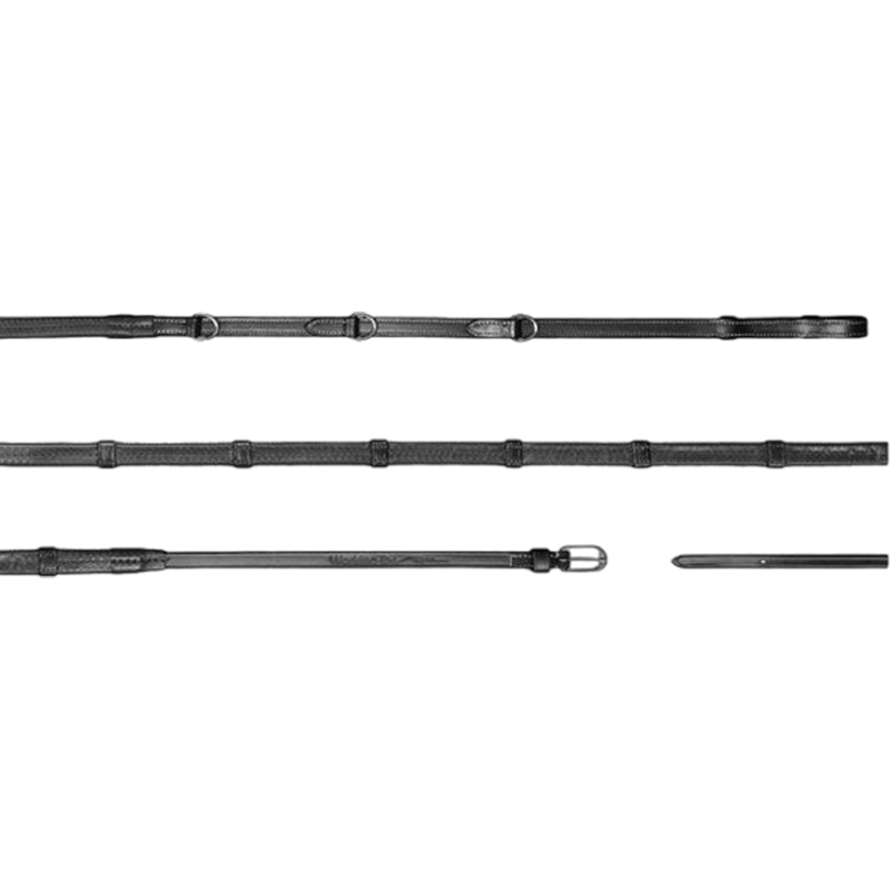 Dyon - Rênes Howlett 3 D Caoutchouc 1/2 avec 7 arrêtoirs Working by Dyon noir | - Ohlala