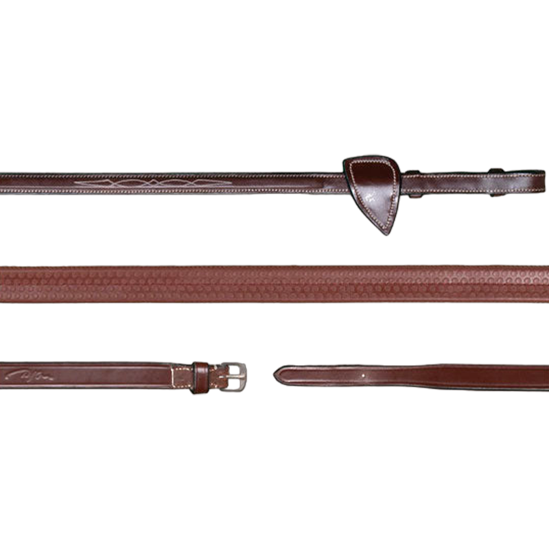 Dyon - Rênes caoutchouc 5/8 US Collection brun | - Ohlala