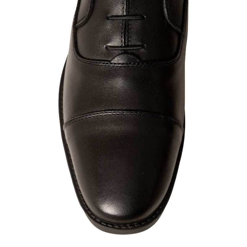 Dyon - Zwarte slim veterschoenen voor paardrijden -1