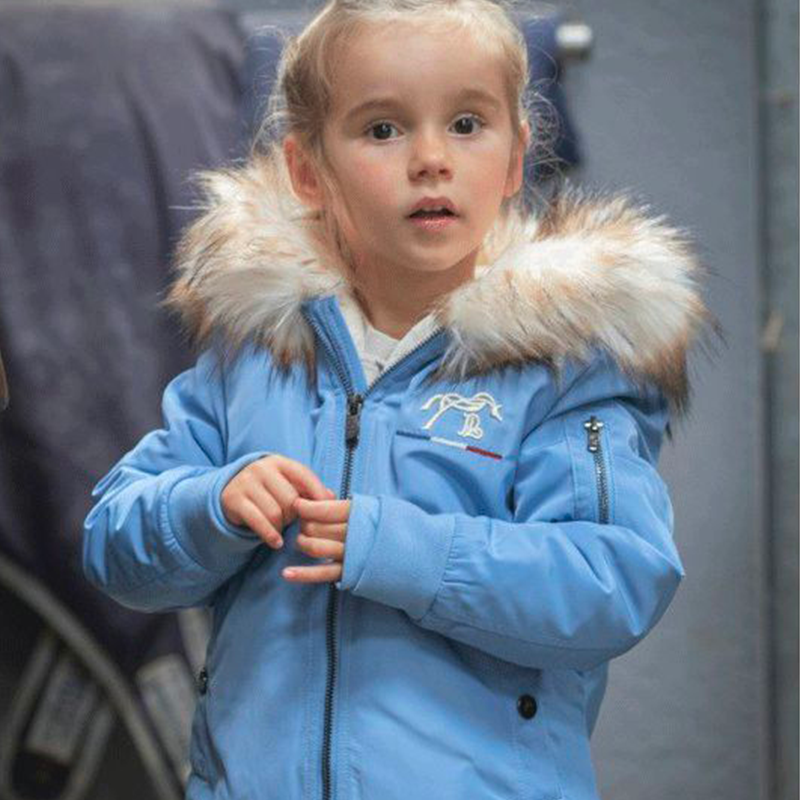 Eden by Pénélope - Bombers à capuche enfant Lyon bleu artic | - Ohlala