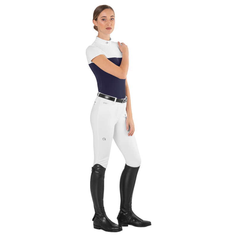 Ego7 - Polo de concours manches courtes femme Mesh marine | - Ohlala