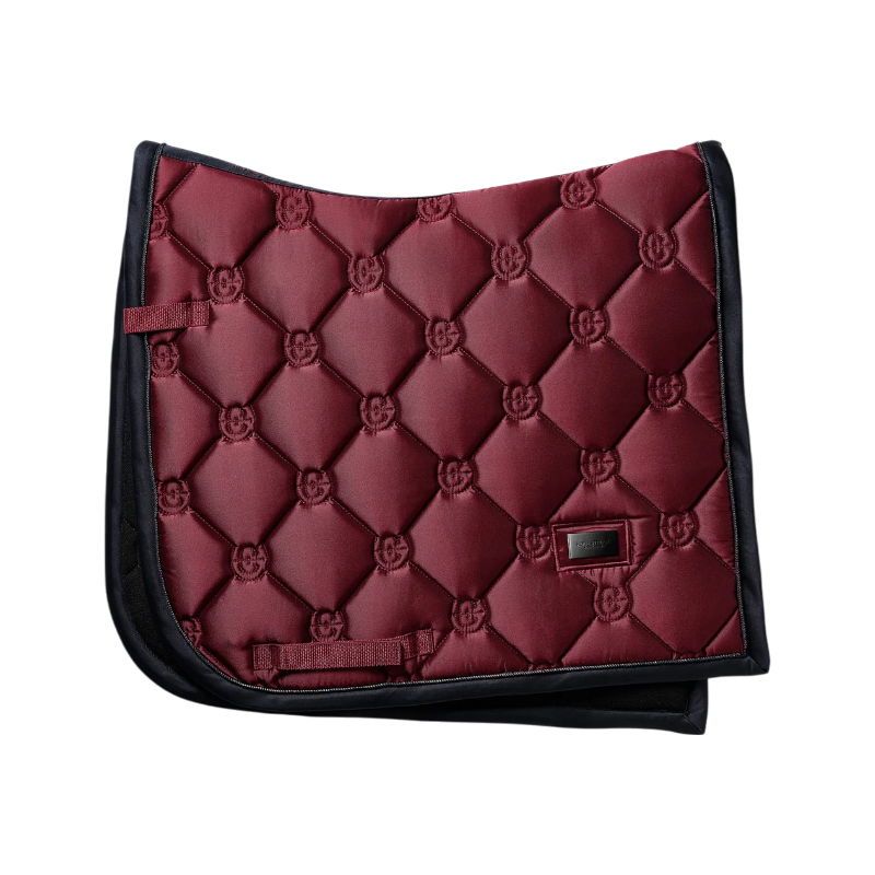 Equestrian Stockholm - Tapis de dressage Twill Luxe rouge foncé