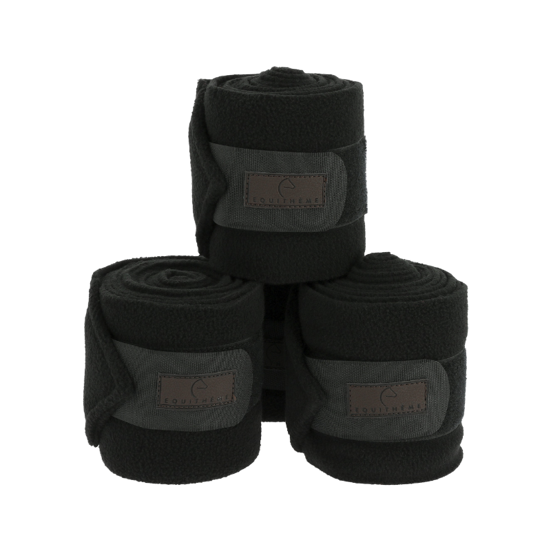 Equithème - Bande de polo 3M noir (x4) | - Ohlala