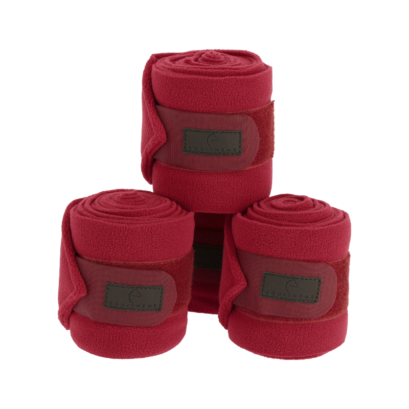 Equithème - Bande de polo 3M rouge (x4) | - Ohlala