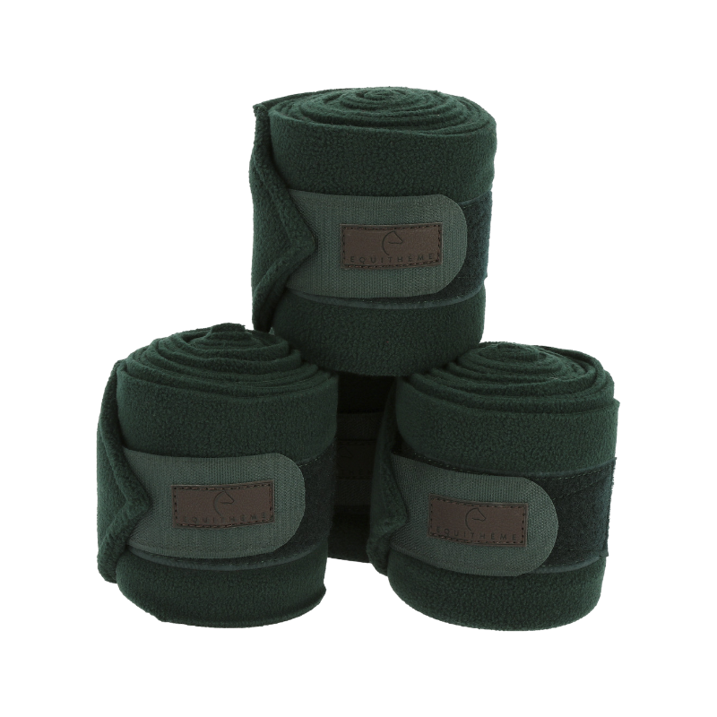 Equithème - Bande de polo 3M vert foncé (x4) | - Ohlala