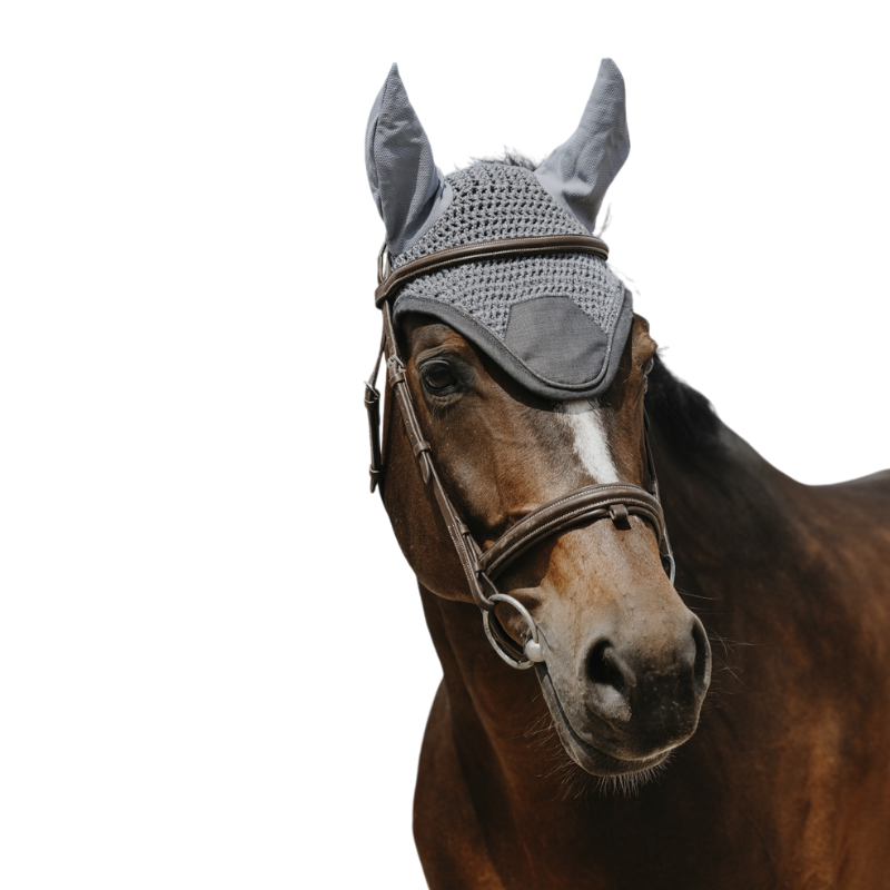 Equithème - Bonnet pour chevaux Chic gris | - Ohlala