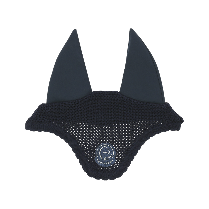 Equithème - Competition bonnet for horses I love you navy