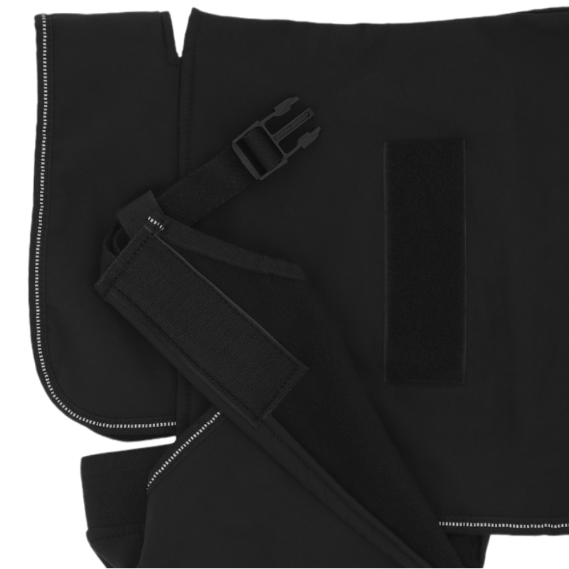 Equithème - Couverture pour chien Softshell noir 0g | - Ohlala