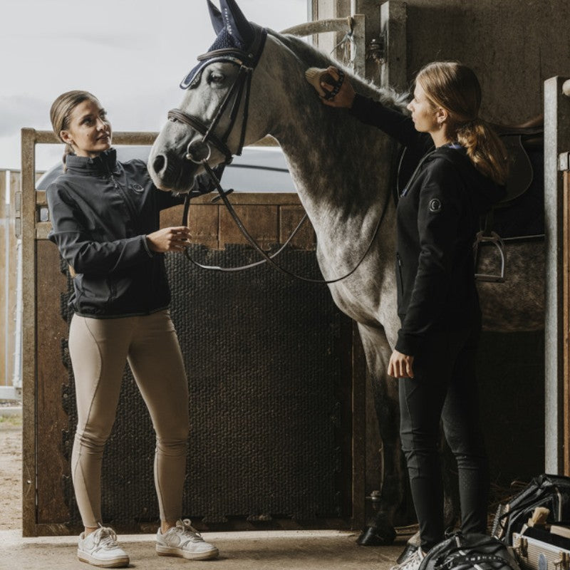Equithème - Pantalon d'équitation femme Queen Je t'aime taupe | - Ohlala