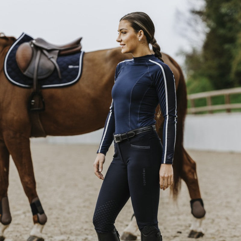 Equithème - Dames T-shirt met lange mouwen Melodie marine