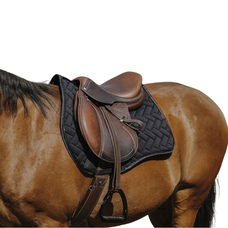 Equithème - Tapis de selle Impulsion noir | - Ohlala