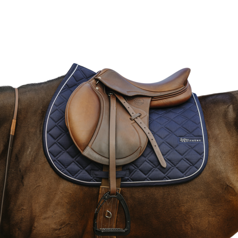 Equithème - saddle pad Mirror I love you marine