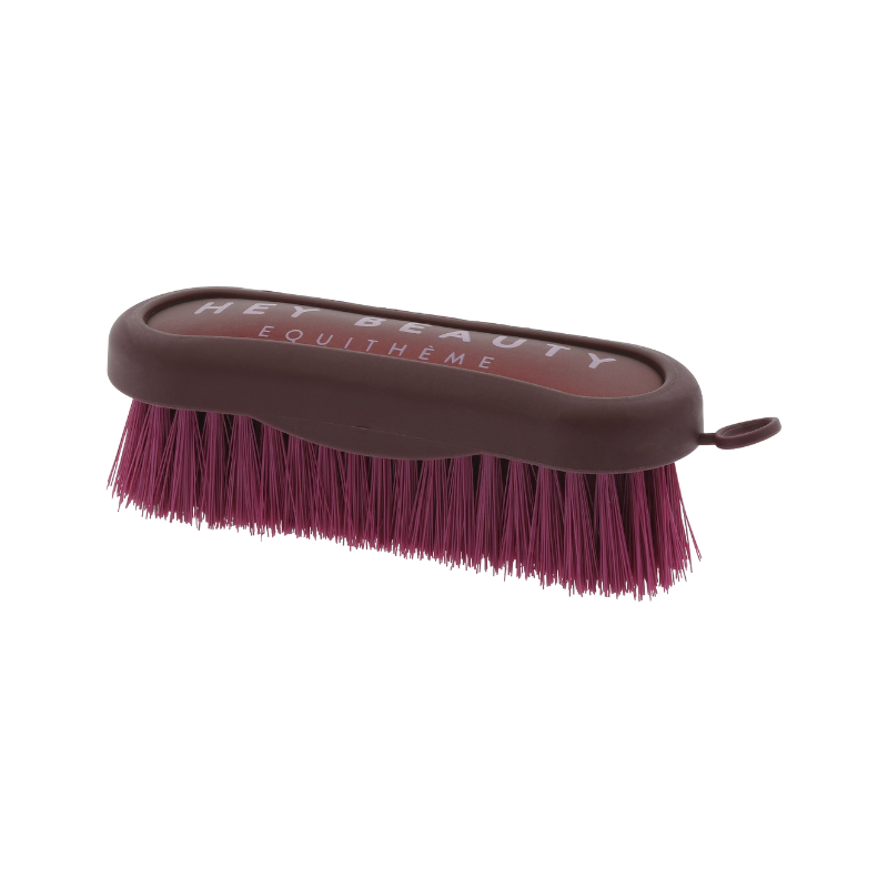 Equithème - Brosse de tête Je t'aime bordeaux | - Ohlala