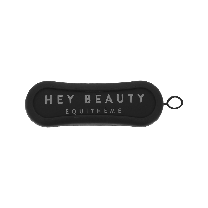 Equithème - Brosse de tête Je t'aime noir | - Ohlala