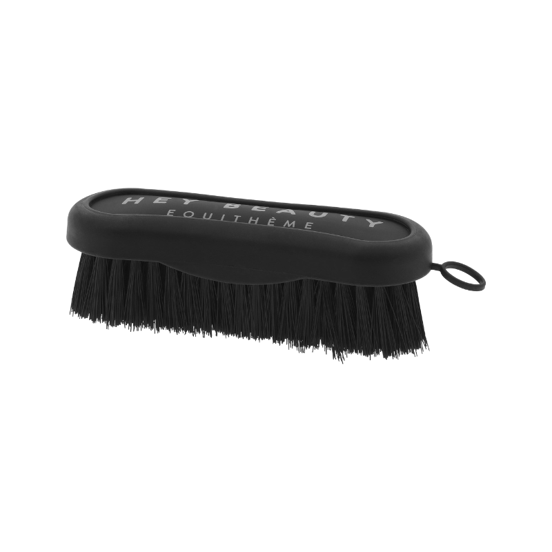 Equithème - Brosse de tête Je t'aime noir | - Ohlala