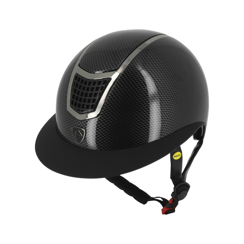 Equithème - Casque Airy LM noir carbone brillant