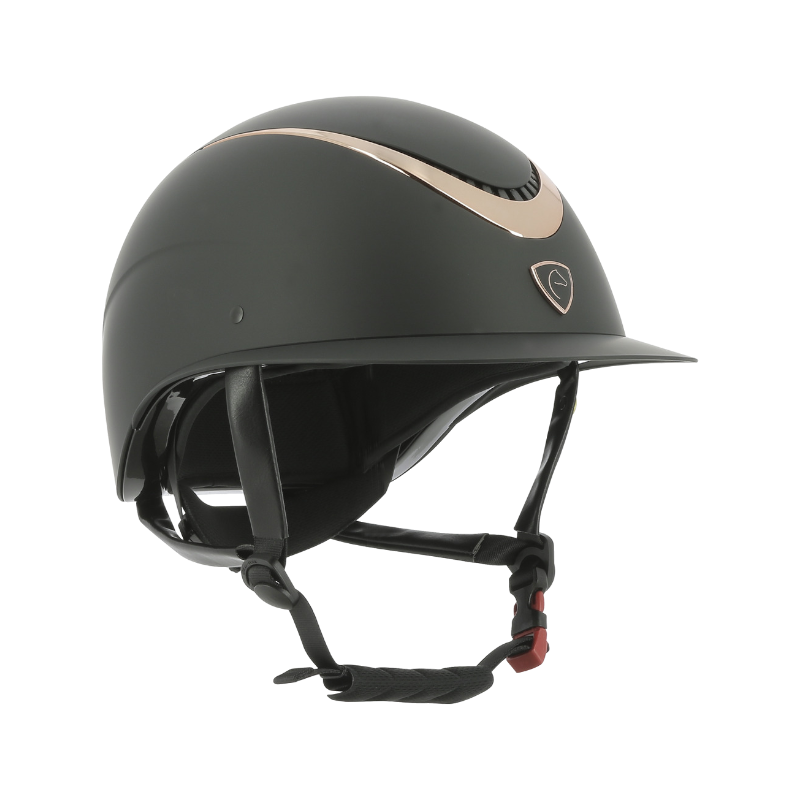 Equithème - Casque Wings rose gold/ noir | - Ohlala