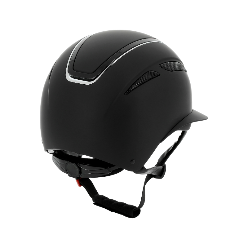 Equithème - Casque d'équitation Agris noir argenté | - Ohlala