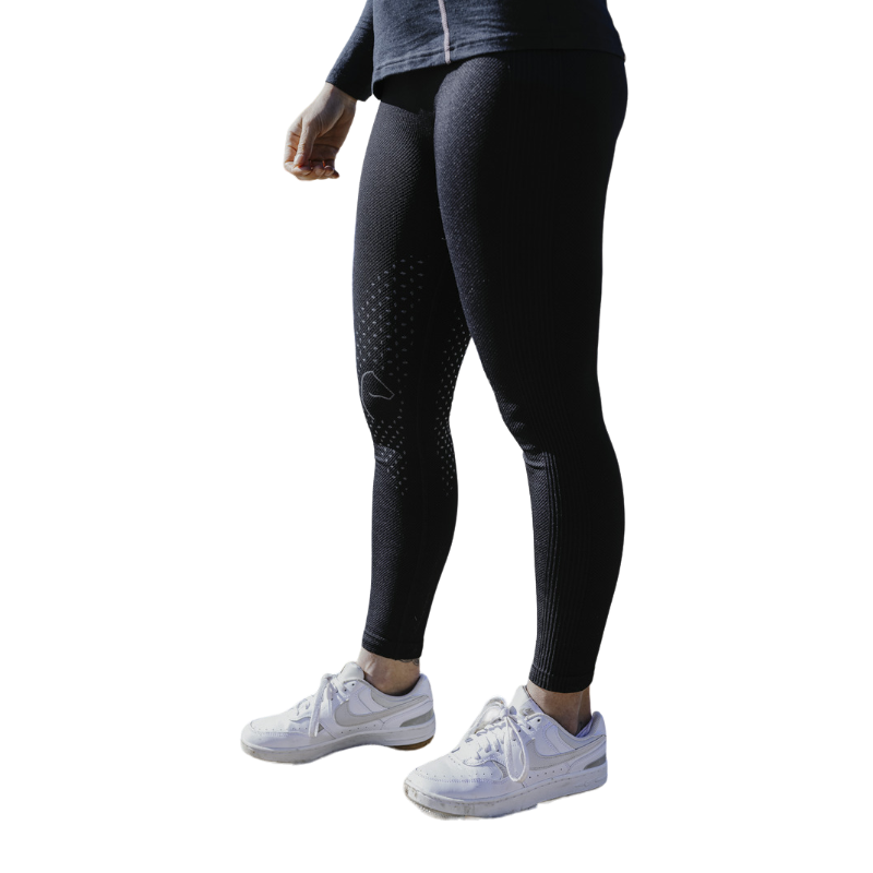 Equithème - Legging femme Acacia noir | - Ohlala