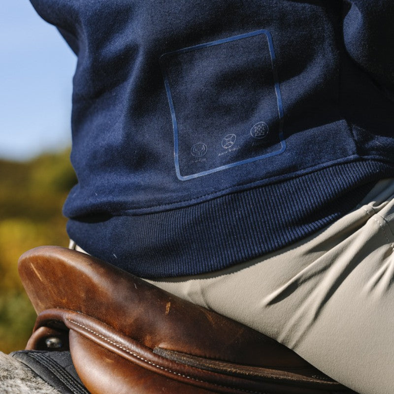 Equithème - Sweat manches longues homme Herve marine | - Ohlala