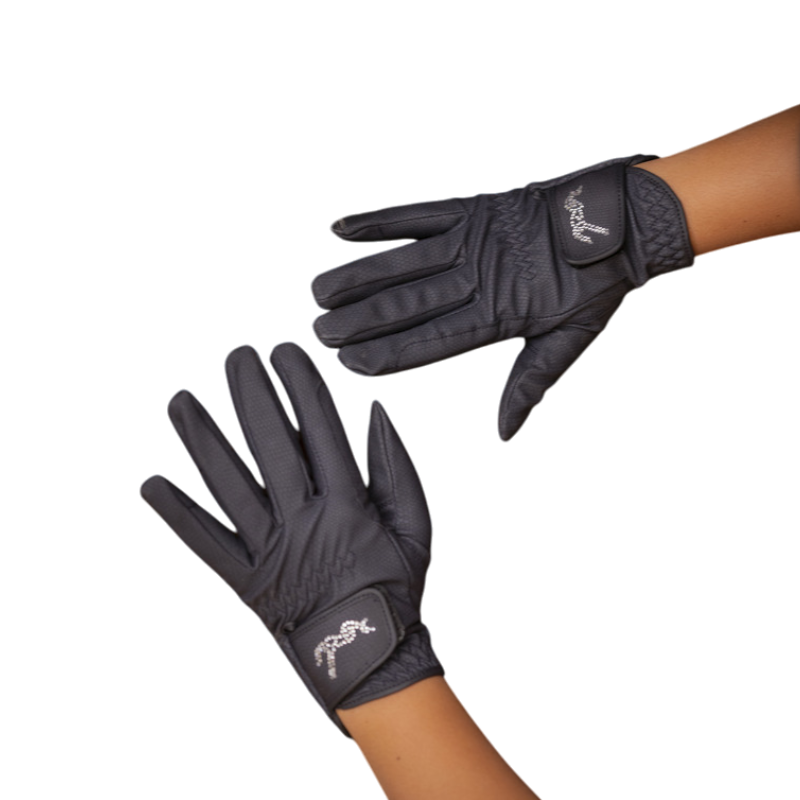 Eden by Pénélope - Gants d'équitation enfant Lyoni marine | - Ohlala