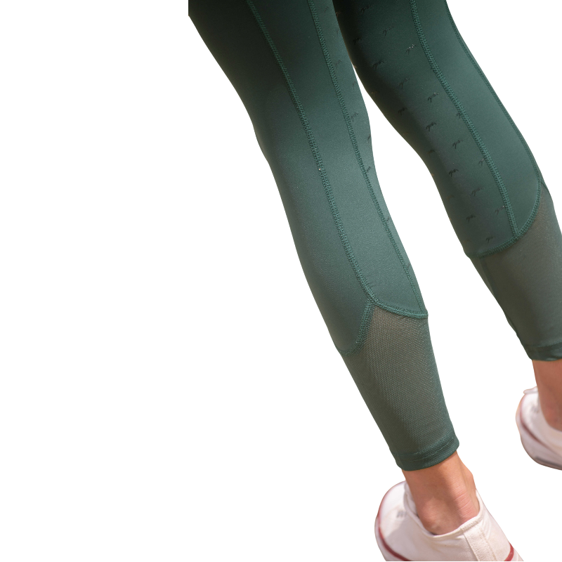 Eden by Pénélope - Girl's Delphe pull-on riding leggings dark green