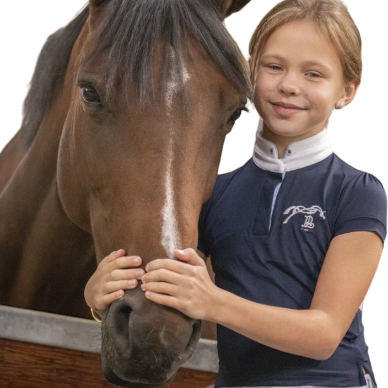 Eden by Pénélope - Polo manches courtes enfant Madrid marine | - Ohlala