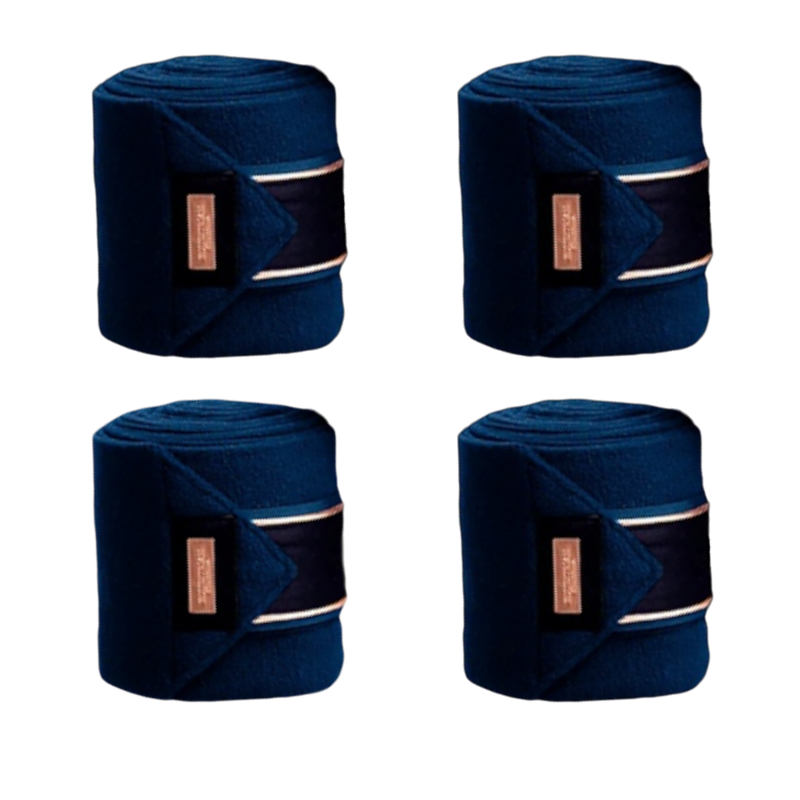 Equestrian Stockholm - Bandes de polo Monaco blue (x4) | - Ohlala