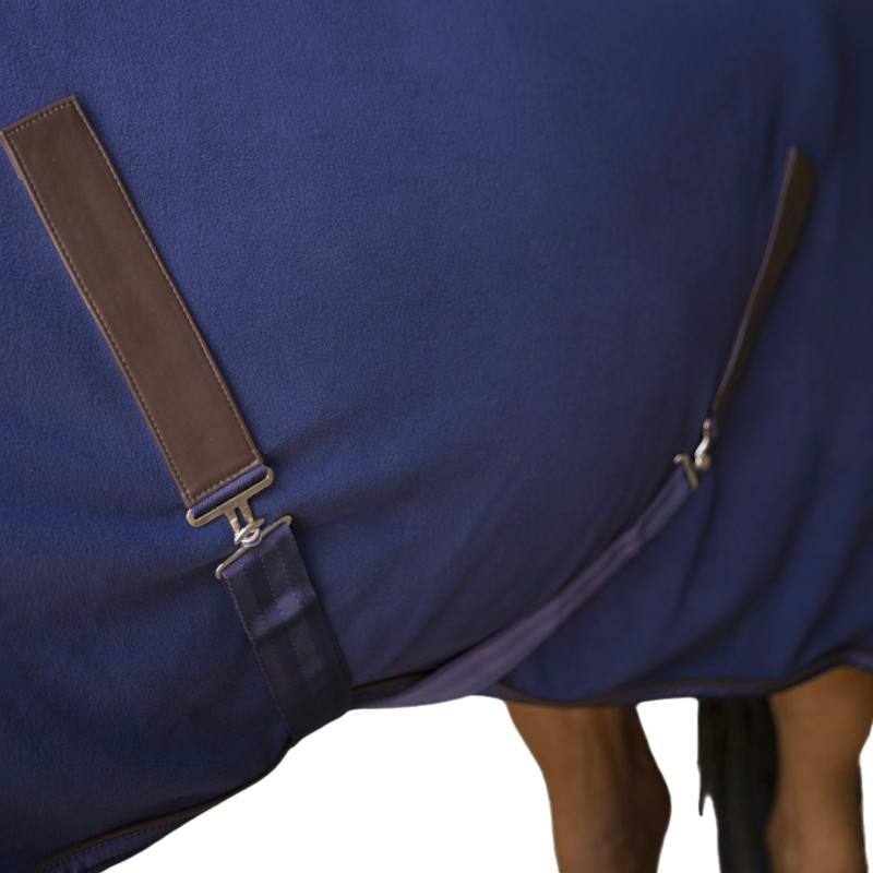 Equithème - Chemise polaire Teddy marine | - Ohlala