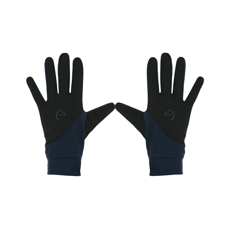 Equithème - Gants Knit digital noir/marine | - Ohlala