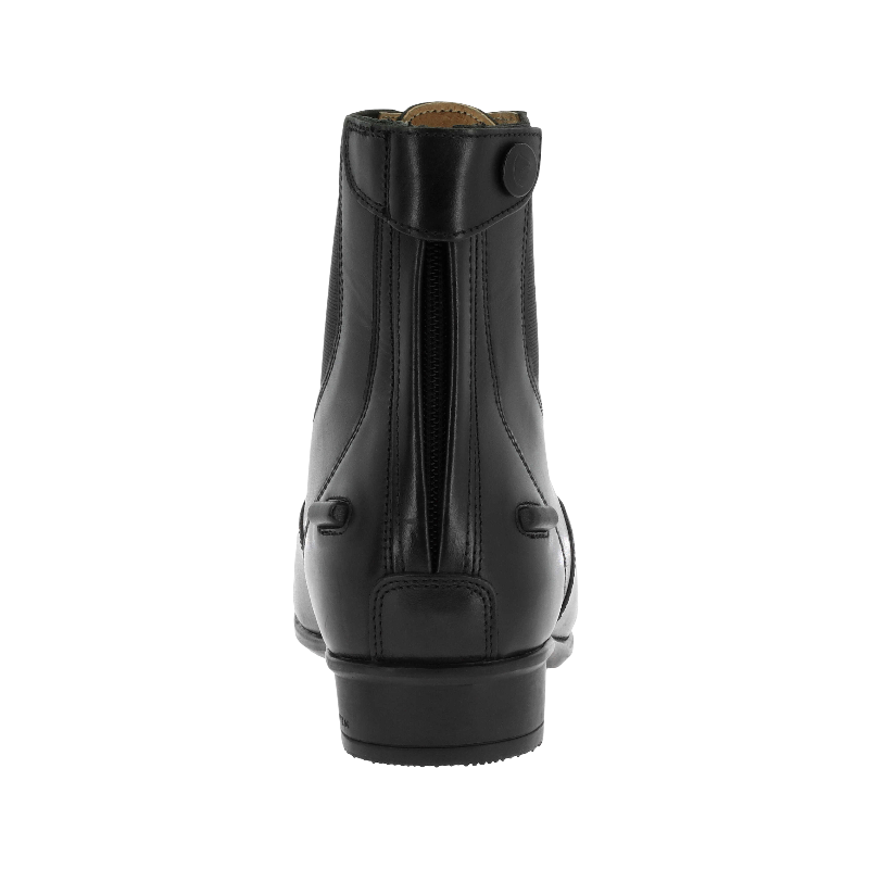 Equithème - Elegante schwarze Stiefel mit Reißverschluss und Schnürsenkeln