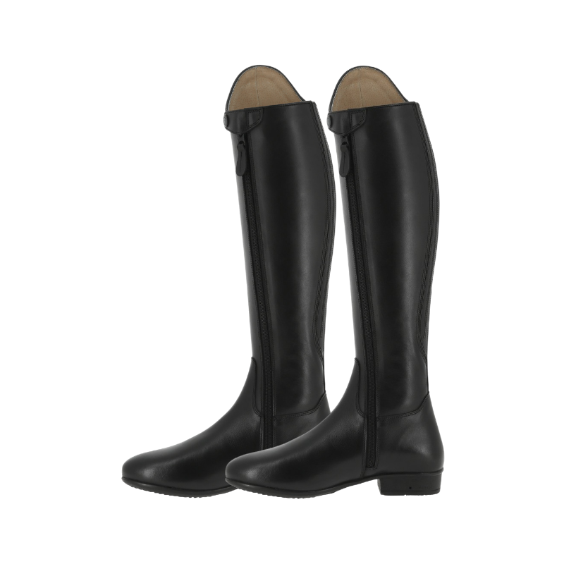 Equithème - Bottes d'équitation en cuir Versailles noir | - Ohlala