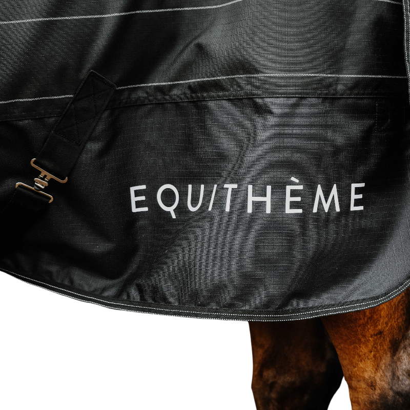 Equithème - Couverture d'extérieur Tyrex Lumin 600D noir 0g | - Ohlala
