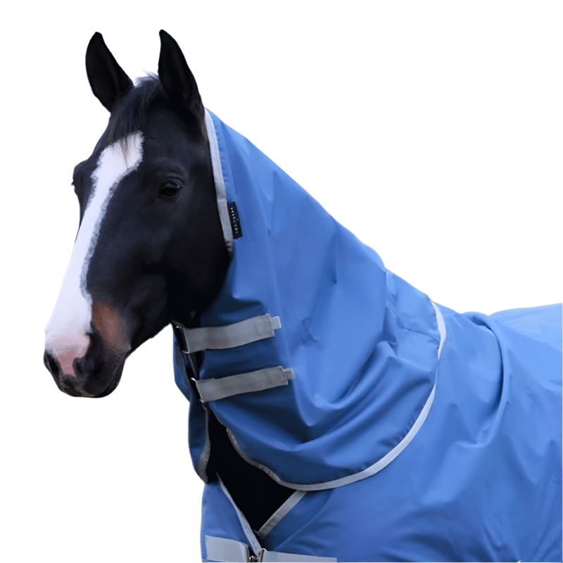 Equithème - Couvre-cou Tyrex 600D recyclé marine 0g | - Ohlala