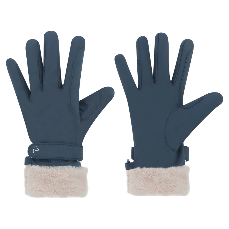 Equithème - Gants d'équitation Valois marine | - Ohlala