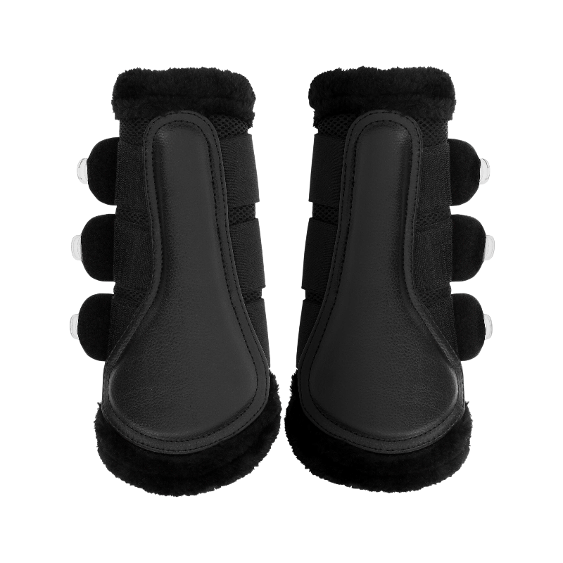 Equithème - Snuggy closed slippers I love you black