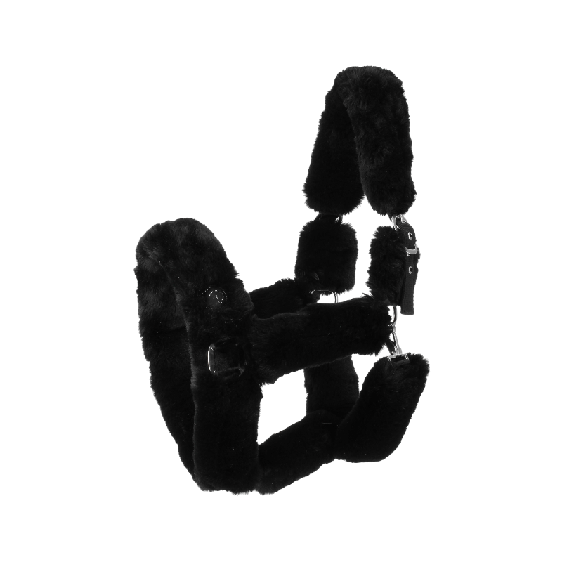 Equithème - Snuggy Halfter für Pferde Ich liebe dich schwarz