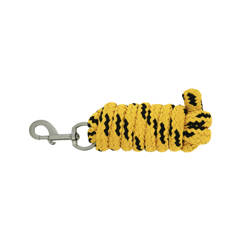 Equithème - Longe Jacquard 2m or | - Ohlala